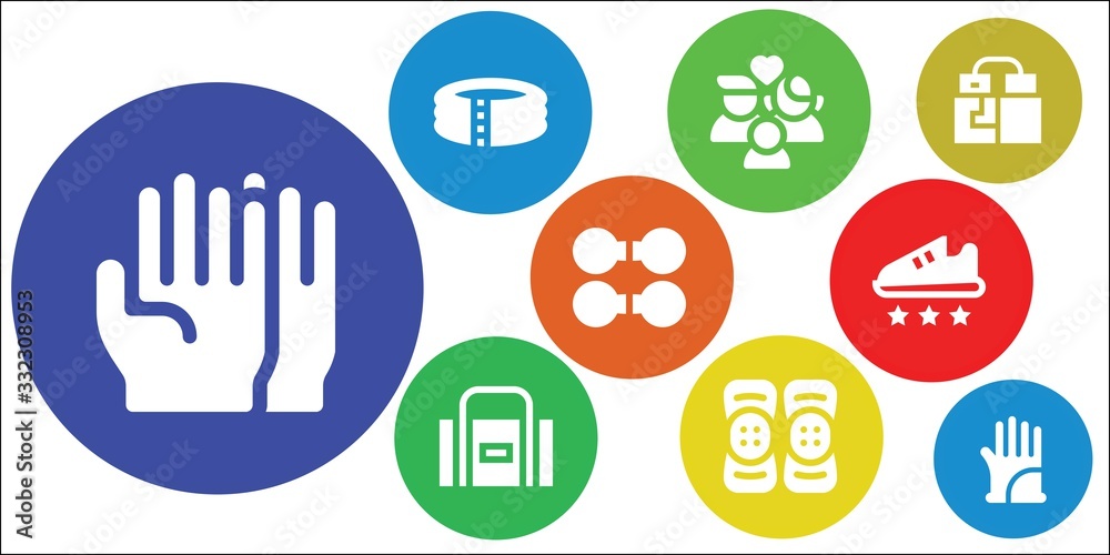 Fototapeta premium fitness icon set