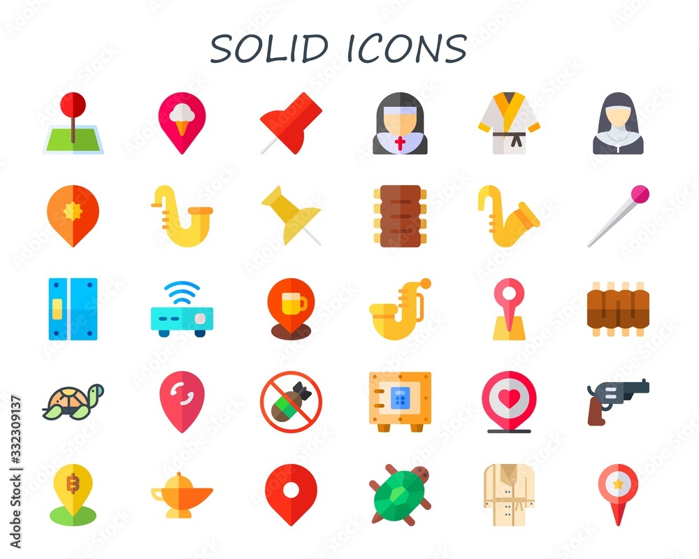solid icon set solid icon set
