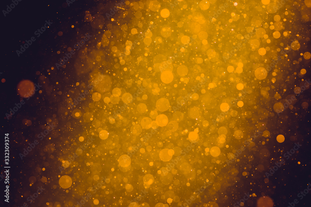 Obraz premium Abstract Gold bokeh for Celebration.Merry Christmas and New Year