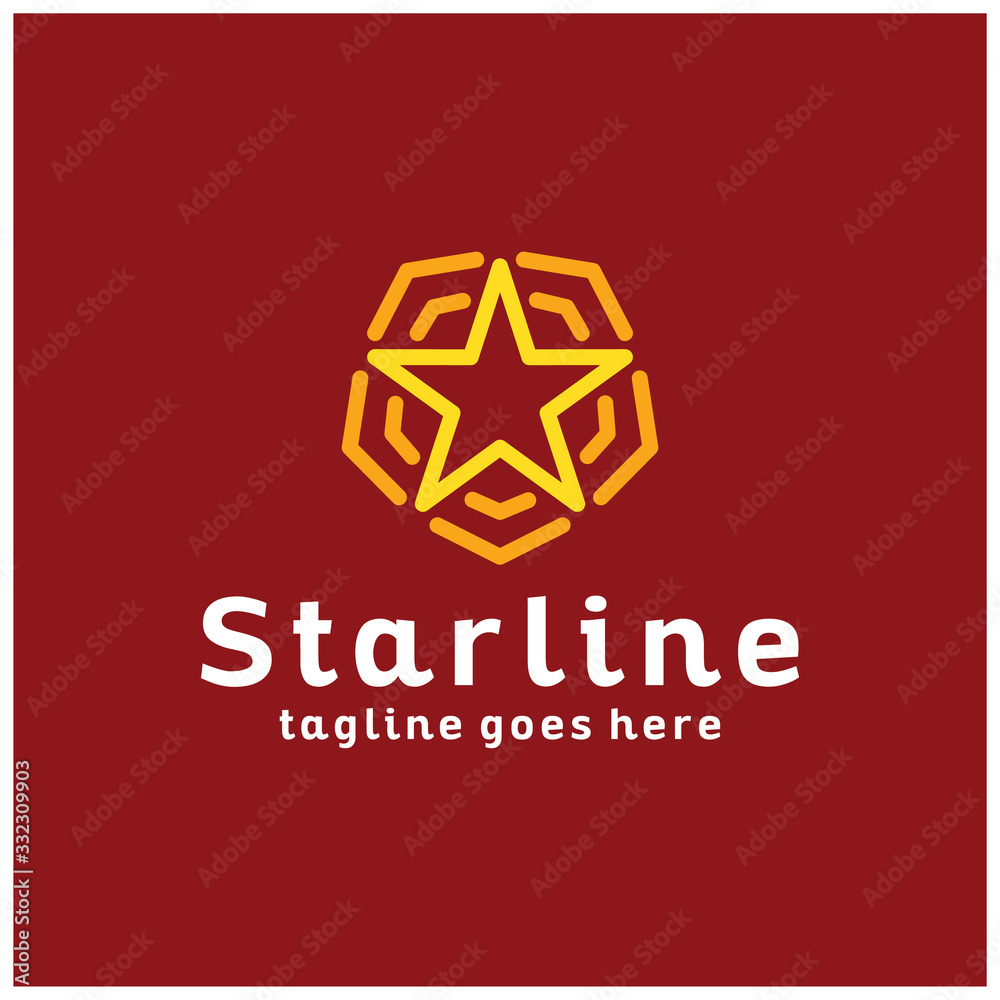 Star Line logo design vector template with Geometric Concept style. Shield Symbol and modern icon for Company And Business. Star Line logo design vector template with Geometric Concept style. Shield Symbol and modern icon for Company And Business.
