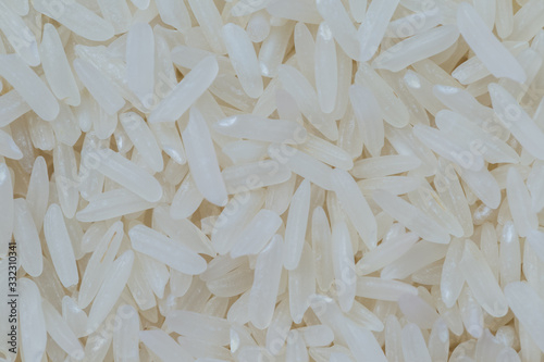 Close up of organic white nature Jasmine rice