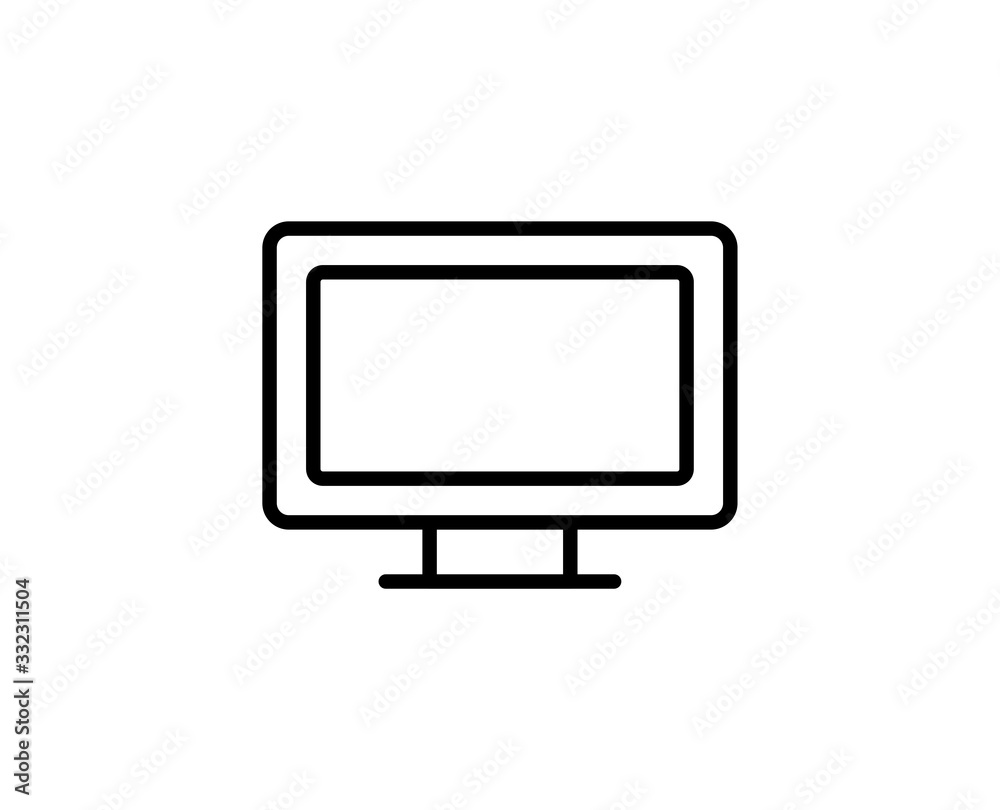 Computer line icon Computer line icon