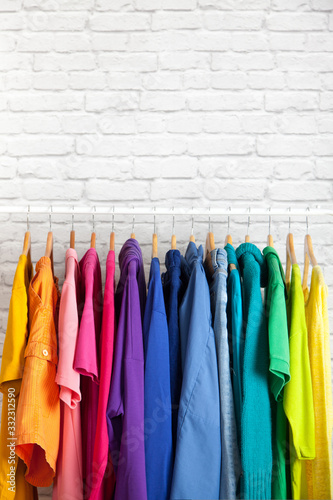Wardrobe of women’s clothing blouses and shirts