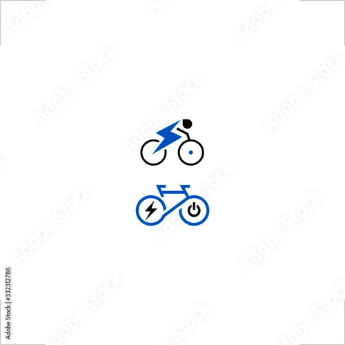 electric bicycle logo design e bike