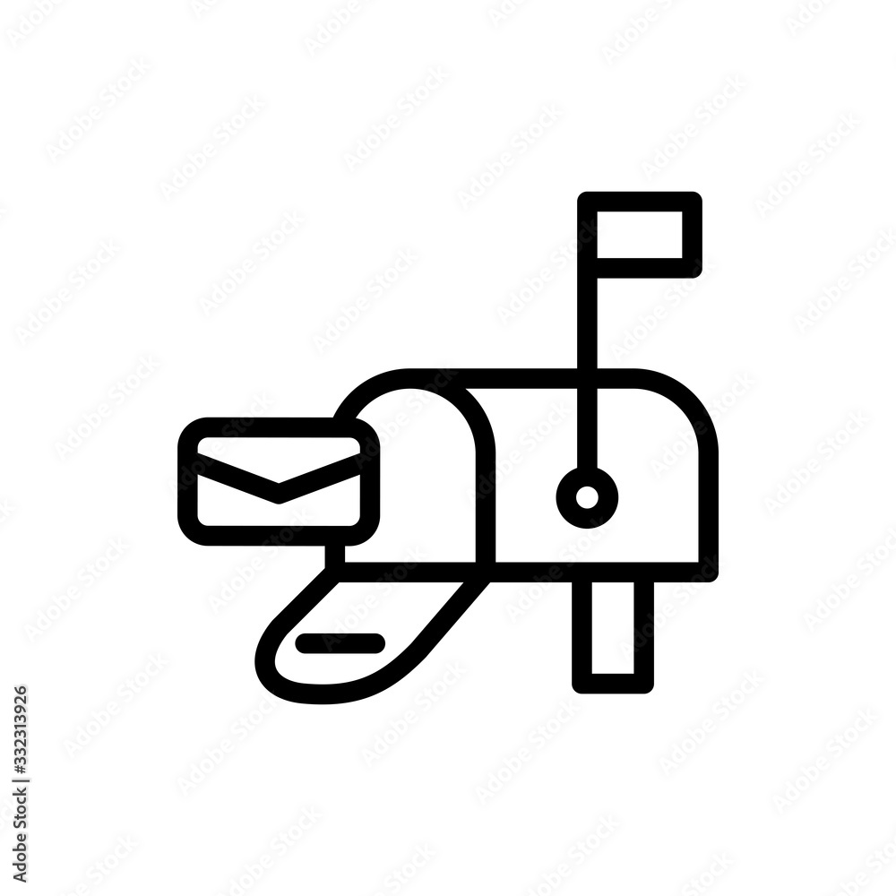 Vector illustration, mail box icon design Vector illustration, mail box icon design
