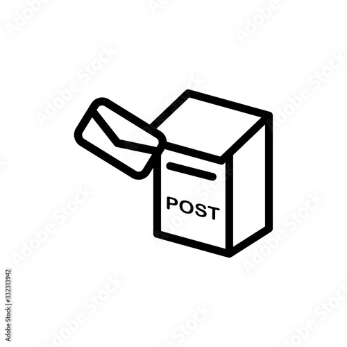 Vector illustration, mail box icon design