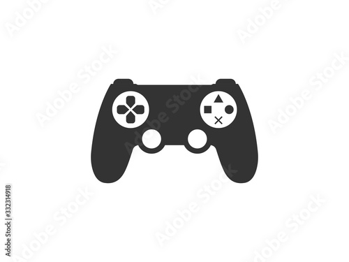 Controller, joystick icon. Vector illustration, flat design.