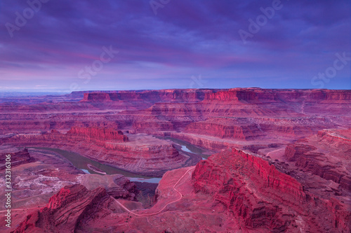 Early morning over Dead Horse Point State Park in Moab, Utah
