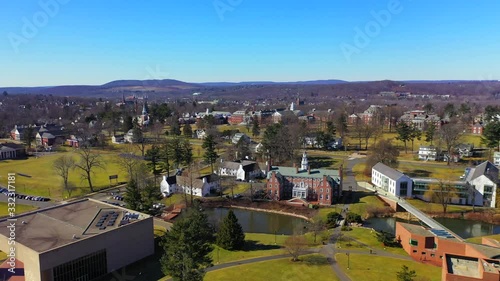 Aerial Flyover of Choate Rosemary Hall Prep School photo