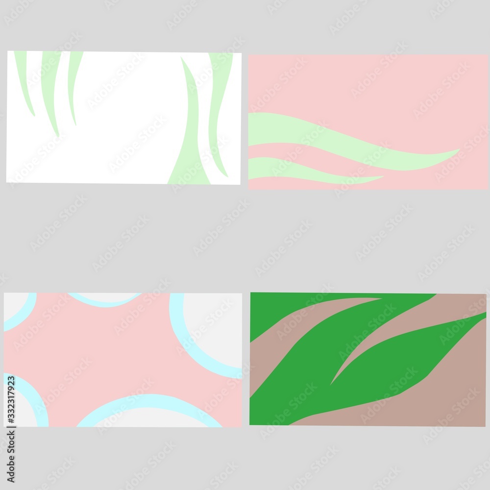 set of abstract banners