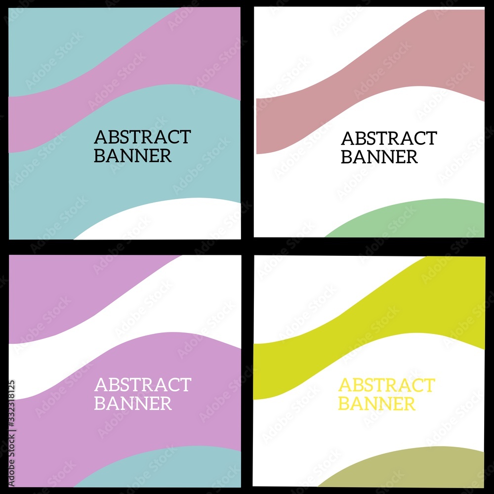 Set of abstract banners, cover books, brochure. 
