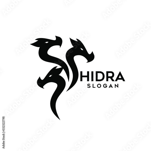 hydra logo black icon design vector illustration Векторный объект Stock |  Adobe Stock
