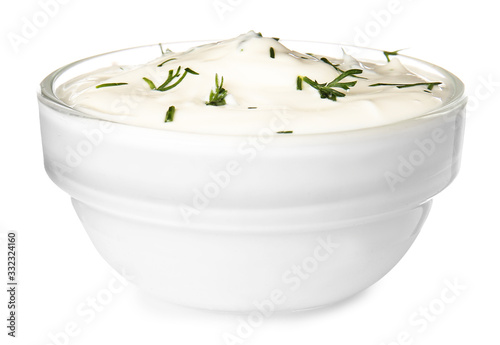 Creamy white sauce with fre...