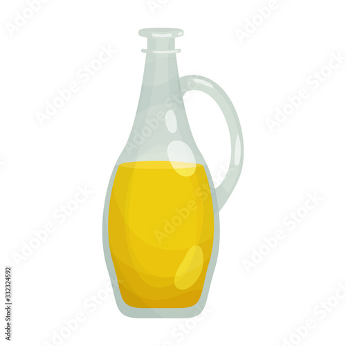 Decanter oil vector icon.Cartoon vector icon isolated on white background decanter oil .