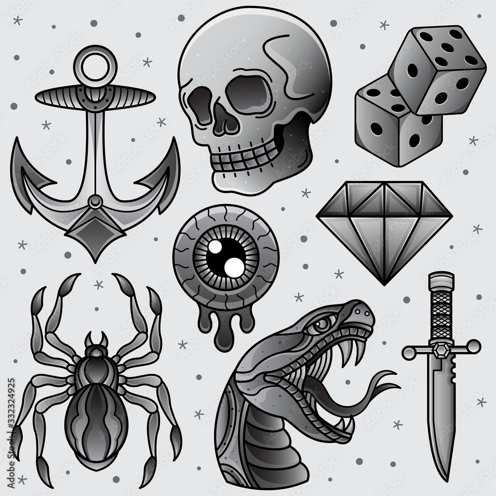 Trad Tattoo designs themes templates and downloadable graphic elements on  Dribbble