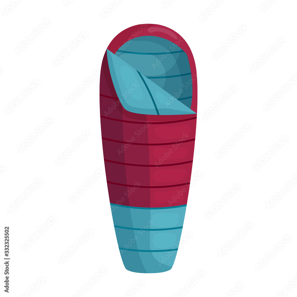 Sleeping bag vector icon.Cartoon vector icon isolated on white background sleeping bag . Sleeping bag vector icon.Cartoon vector icon isolated on white background sleeping bag .