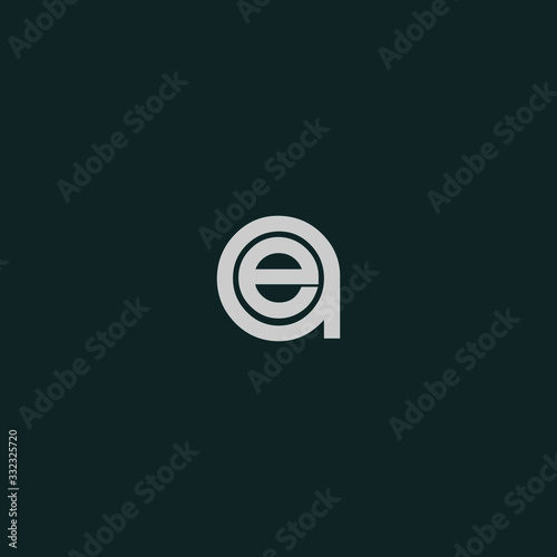 Initial AE Letter Logo With Creative Modern Business Typography Vector Template.