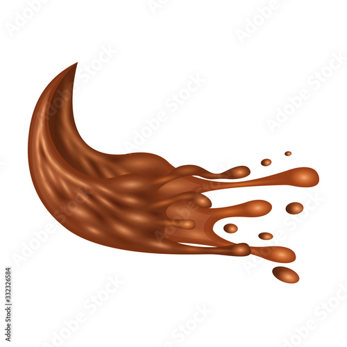 Splash vector icon.Realistic vector icon isolated on white background splash .