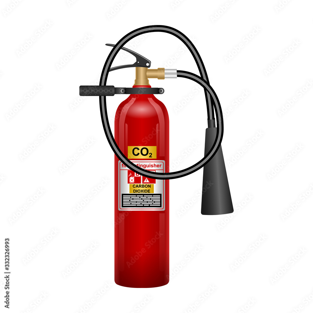 Extinguisher vector icon.Realistic vector icon isolated on white background extinguisher . Extinguisher vector icon.Realistic vector icon isolated on white background extinguisher .