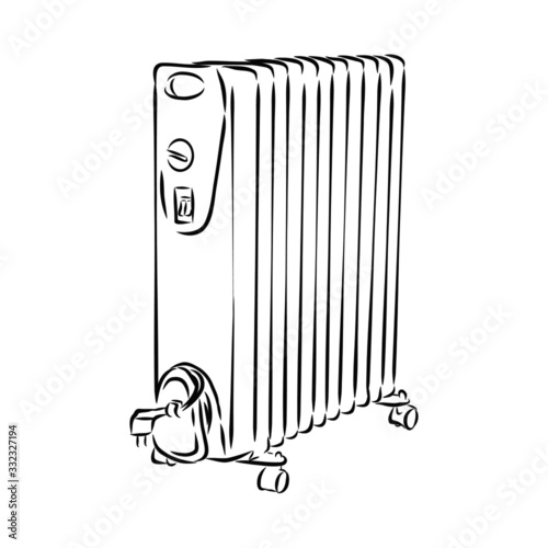 radiator isolated on white background