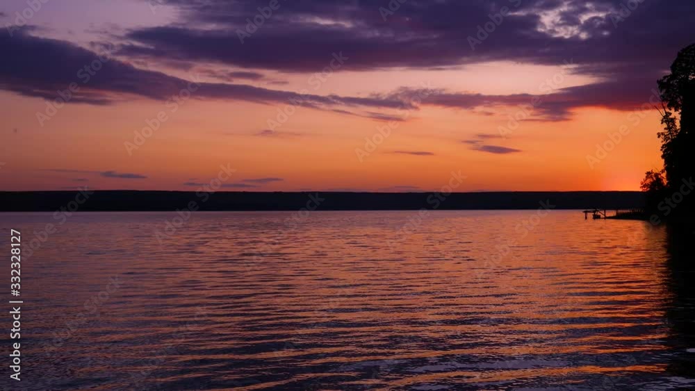 Soothing water on the lake at sunset Soothing water on the lake at sunset