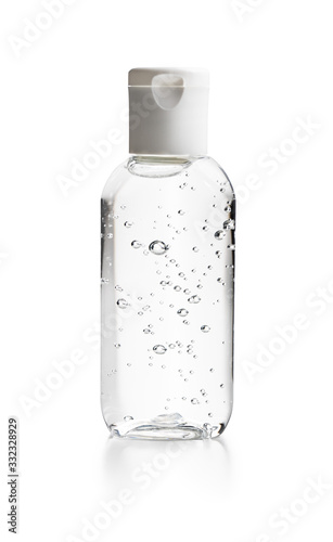 Foto Coronavirus prevention hand sanitizer gel.