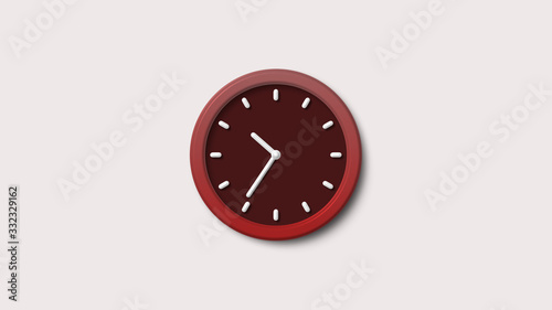 Amazing white background red dark clock icon,clock icon,clock image