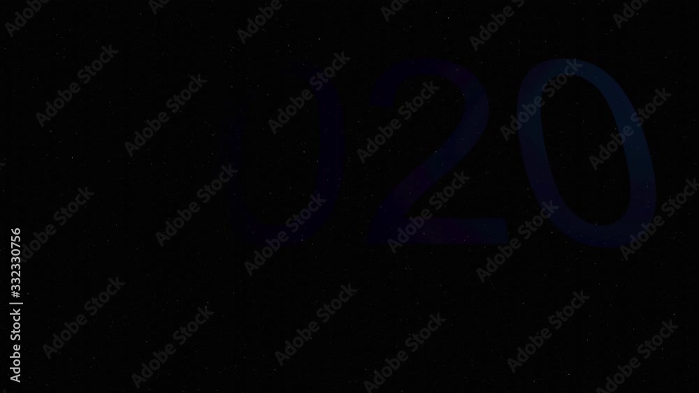 2020 Year Elections Revealing Logo VJ Loop