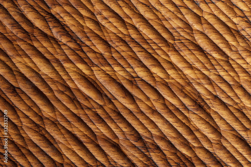 Wood Board carving. Oak wood texture background. Wooden pattern Handmade.