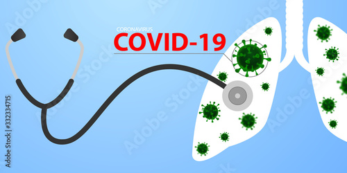 Coronavirus or Corona virus concept. covid-19