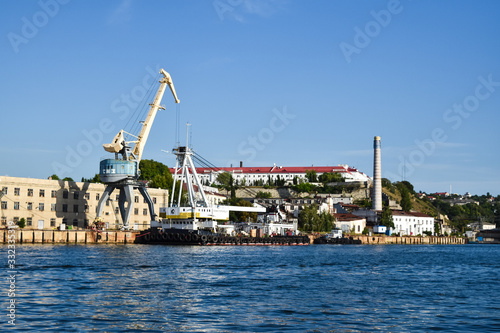 cranes in port