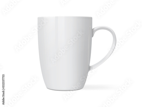 white mug isolated on white background mock up 