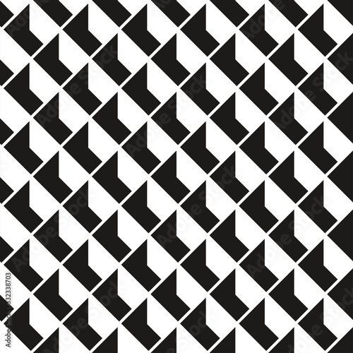 op art monochrome block pattern.