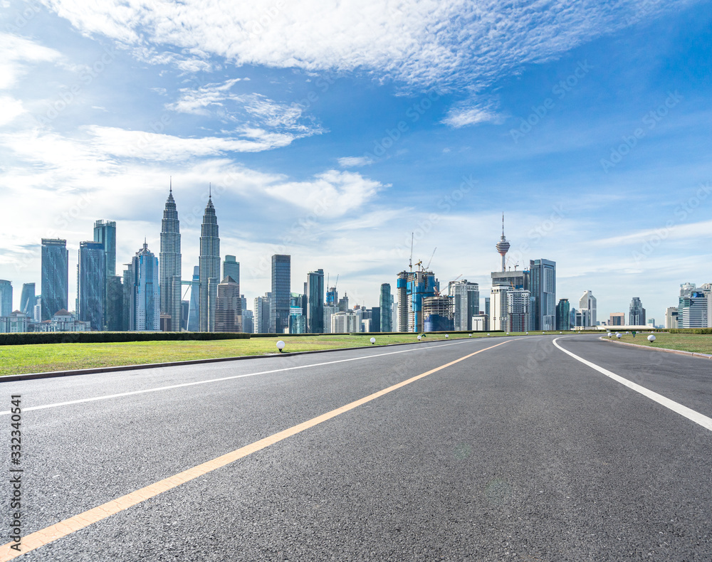 Obraz premium road in city