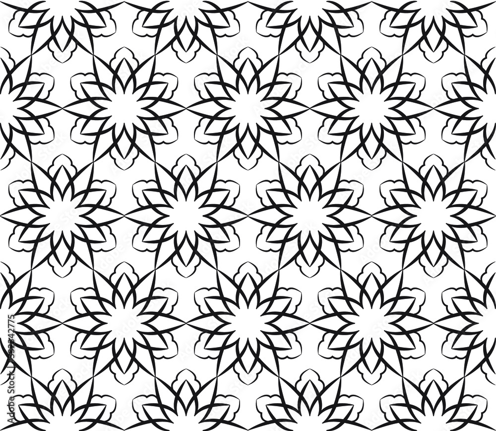 Abstract background ornament illustration. Vector textile print for bed linen, jacket, package design, fabric and fashion concepts. Seamless pattern with flowers