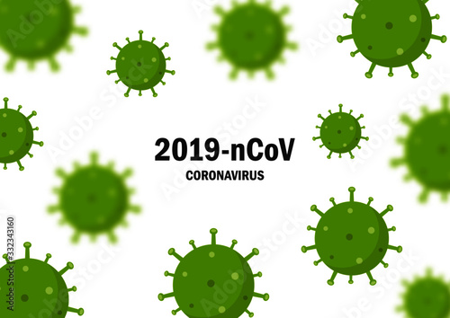 group of corona virus. covid 19. bacteria isolated on white background. illustration vector.