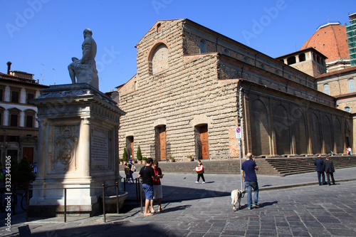 Firenze, Italy - April 21, 2017: Cathedral of San Lorenzo, Florence, Firenze, Tuscany, Italy