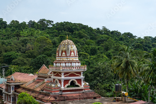 hindu temple in the jungle of goa, india