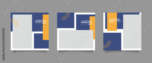 Trendy editable template for social networks stories and posts, vector illustration. Design backgrounds for social media.
