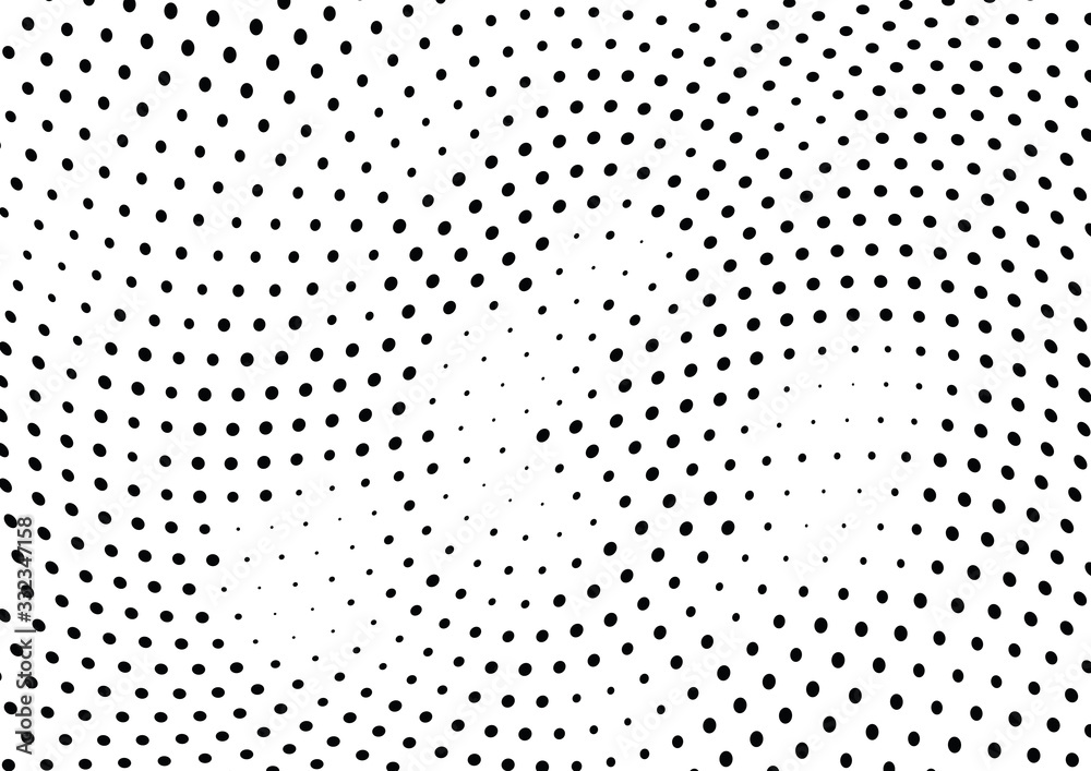 Abstract halftone wave dotted background. Halftone twisted grunge pattern, dot, circle. Vector modern optical halftone pop art texture for poster, business card, cover, label mock-up, sticker layout Abstract halftone wave dotted background. Halftone twisted grunge pattern, dot, circle. Vector modern optical halftone pop art texture for poster, business card, cover, label mock-up, sticker layout