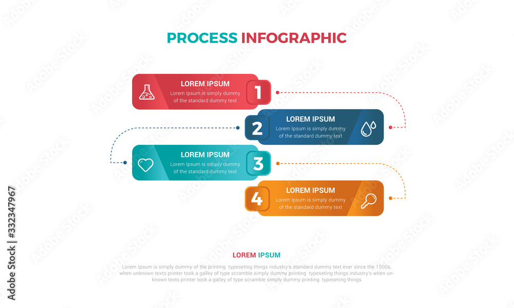 Concept of rectangle business model with 4 successive steps. Colorful rectangular elements. Timeline design for brochure, presentation. Infographic design layout. Concept of rectangle business model with 4 successive steps. Colorful rectangular elements. Timeline design for brochure, presentation. Infographic design layout.