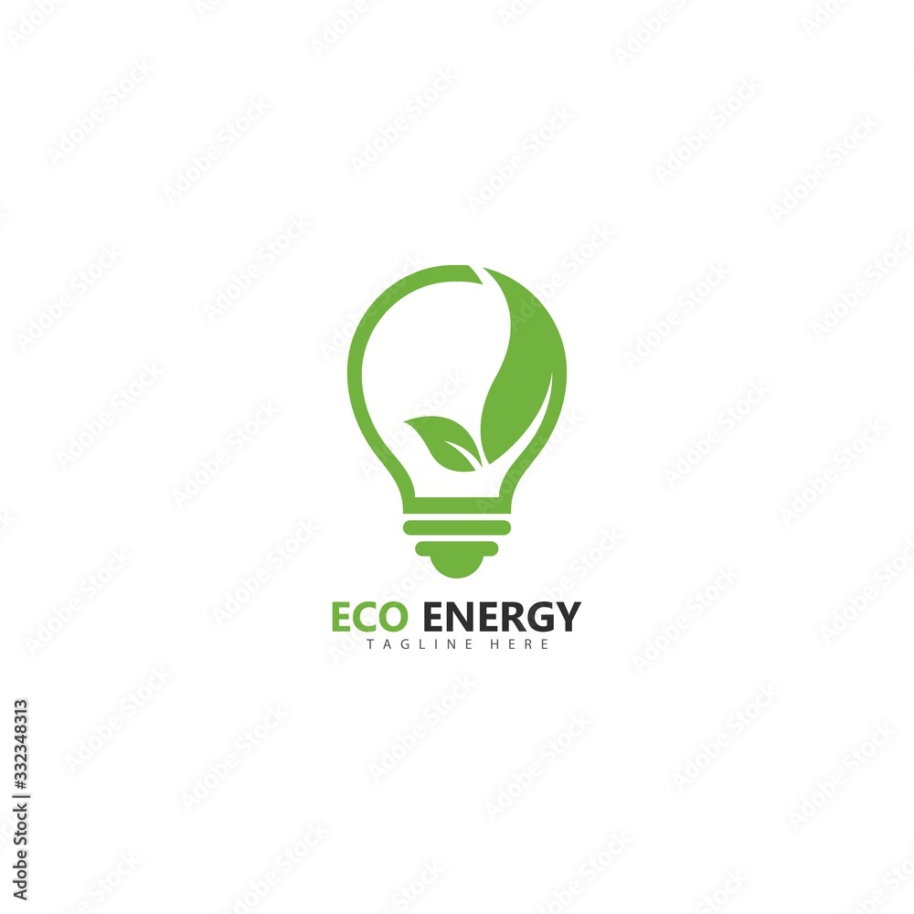 Eco energy logo template vector icon illustration Eco energy logo template vector icon illustration