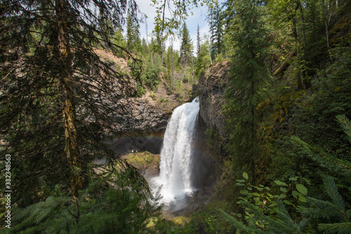  Moul Falls on Grouse Creek in Wells Gray Provincial Park in Canada © JKn