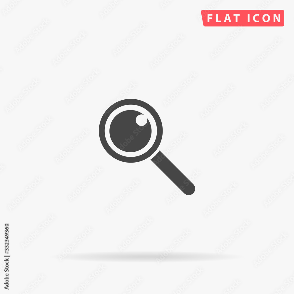 Intense Search flat vector icon Intense Search flat vector icon