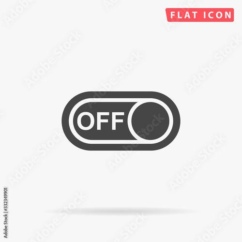 Light Switch Off flat vector icon