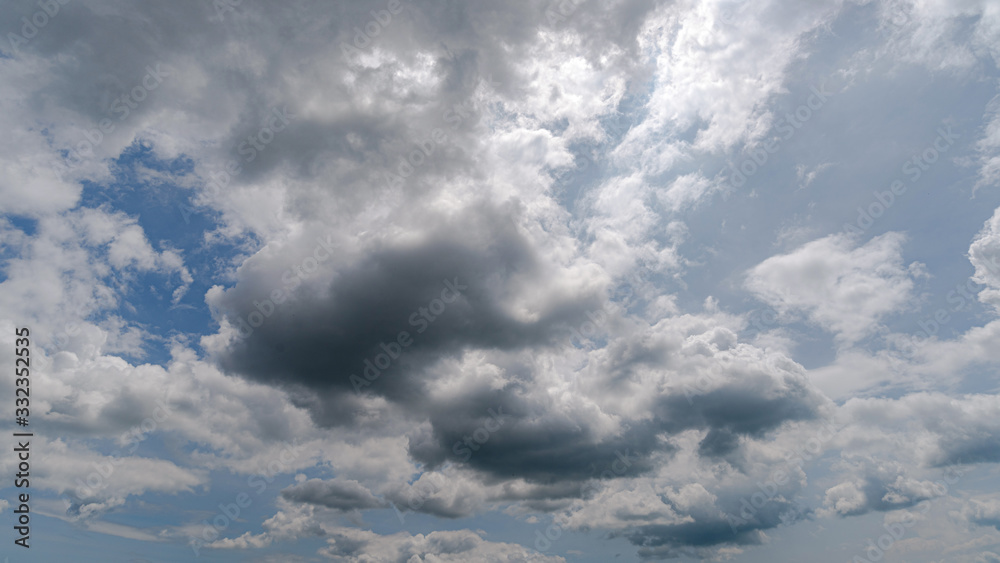 dark storm clouds with background,Dark clouds before a thunder-storm.