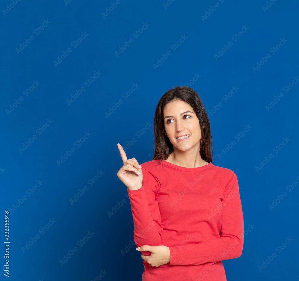 Attractive brunette girl in studio Attractive brunette girl in studio