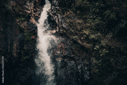 waterfall in deep forest