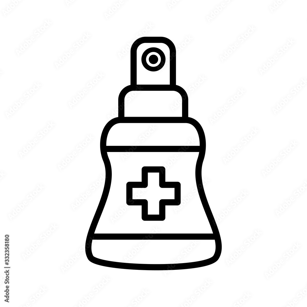 bottle antiseptik icon collection, trendy style bottle antiseptik icon collection, trendy style