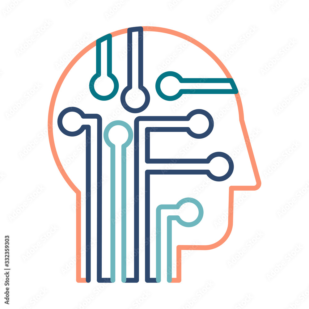 Intelligence, knowledge and education thin line vector icon Intelligence, knowledge and education thin line vector icon
